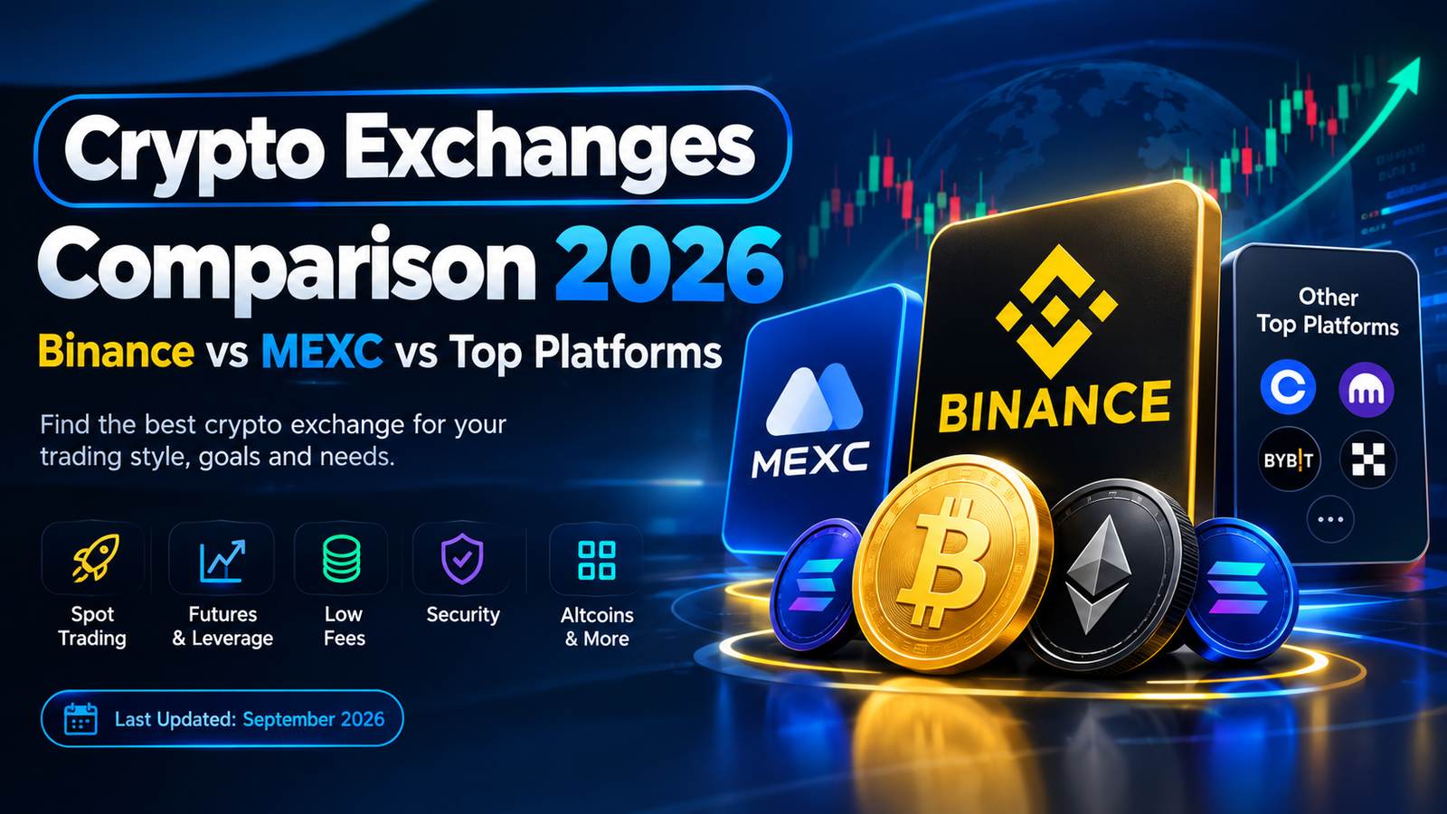 Crypto Exchanges Comparison 2026 – Binance vs MEXC vs Top Platforms
