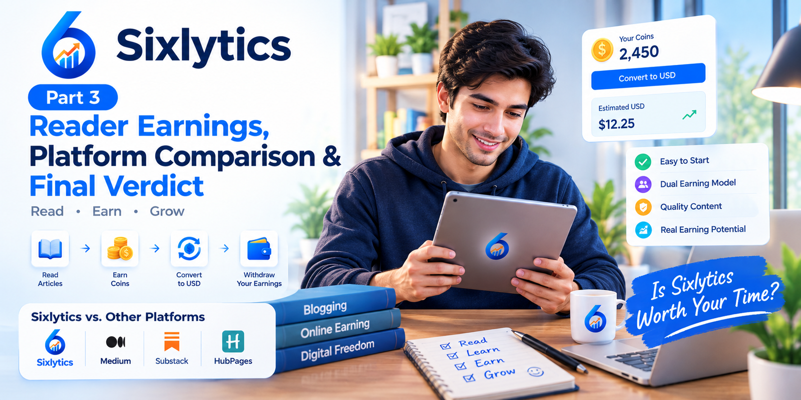 Sixlytics Reader Earnings and Full Review. Is It Worth It. Part 3